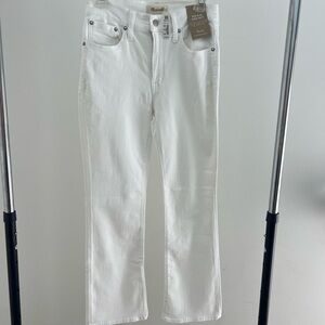 Madewell Mid Rise Kick Out Size 27 White Women's Jeans New With Tags